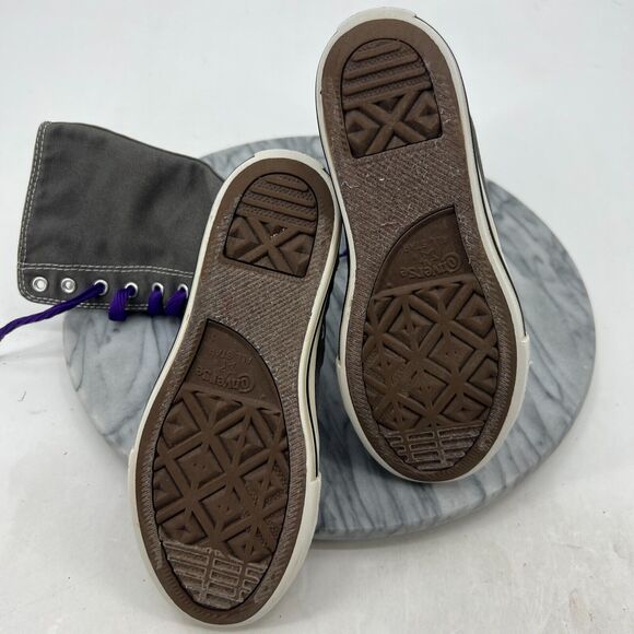 Converse Super High Top Sneakers Juniors 1 Gray Chuck Taylor All Star Calf Knee - Picture 10 of 12